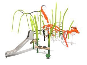 Structură de frânghii Vulpe pentru loc de joacă - BGL-93-8-22VIII24-1D