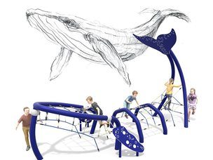 Structură de frânghii Balenă pentru loc de joacă - BGL-9304