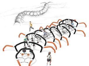 Cursă cu obstacole Scolopendra pentru loc de joacă - BGL-9305