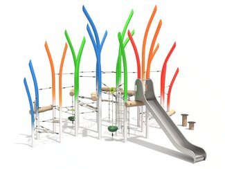 Structură de frânghii colorată pentru loc de joacă - BGL-9405 MOD imagine principala