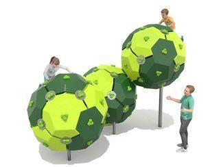 Sferă de cățărare triplă pentru loc de joacă închisă - BGL-9503 imagine principala