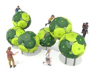 Set de șase sfere de cățărare pentru loc de joacă închis - BGL-9506